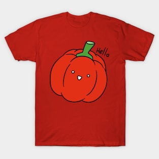 Hello - Red Bell Pepper T-Shirt